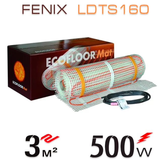 Нагревательный мат Fenix LDTS 160 Вт/м - 3 кв.м Нагревательный мат Fenix LDTS 160 Вт/м - 3 кв.м