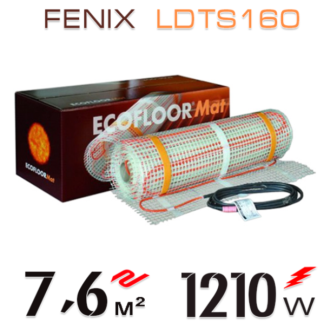 Нагревательный мат Fenix LDTS 160 Вт/м - 7,55 кв.м