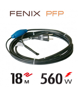 Нагревательный двужильный кабель Fenix PFP 30 Вт/м со встроенным термостатом - 18 м.п.