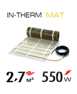 Нагревательный мат In-Therm 200 Вт - 2,7 кв.м