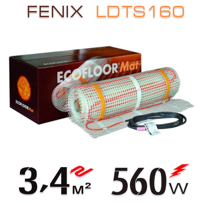Нагревательный мат Fenix LDTS 160 Вт/м - 3,35 кв.м