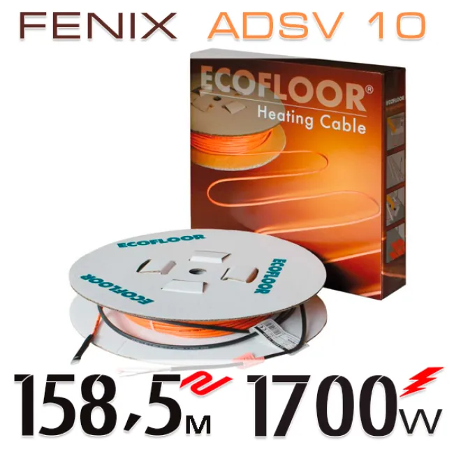 Нагревательный кабель Fenix ADSV 10 Вт - 158,5 м Нагревательный кабель Fenix ADSV 10 Вт - 158,5 м