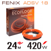 Нагревательный кабель Fenix ADSV 18 Вт - 24 м
