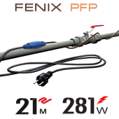 Нагрівальний кабель двожильний Fenix PFP 12 Вт/м з вбудованим термостатом - 21 м.п. Нагрівальний кабель двожильний Fenix PFP 12 Вт/м з вбудованим термостатом - 21 м.п.