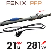 Нагревательный кабель двужильный Fenix PFP 12 Вт/м с встроенным термостатом - 21 м.п.