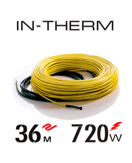 Нагревательный кабель In-Therm 20 Вт - 36 м