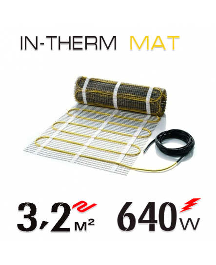 Нагревательный мат In-Therm 200 Вт - 3,2 кв.м