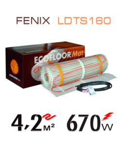 Нагревательный мат Fenix LDTS 160 Вт/м - 4,2 кв.м
