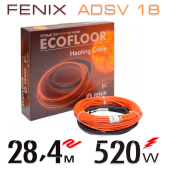 Нагревательный кабель Fenix ADSV 18 Вт - 28,4 м Нагревательный кабель Fenix ADSV 18 Вт - 28,4 м