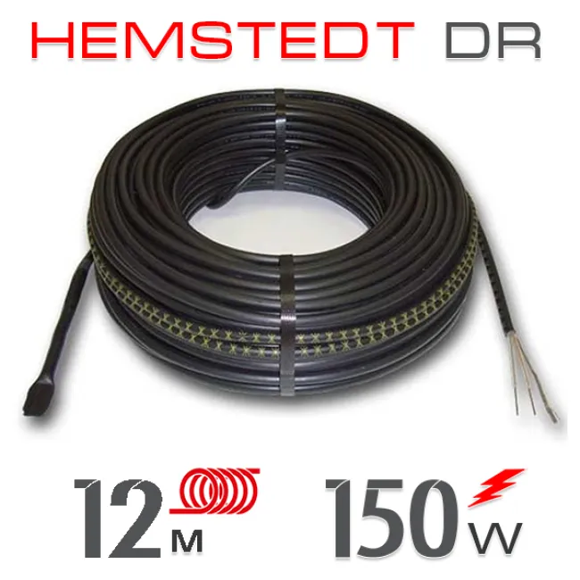 Нагрівальний кабель Hemstedt DR 12,5 Вт - 12 м Нагрівальний кабель Hemstedt DR 12,5 Вт - 12 м