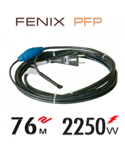 Нагревательный двужильный кабель Fenix PFP 30 Вт/м со встроенным термостатом - 76 м.п.