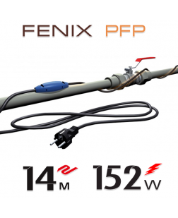 Нагрівальний кабель двожильний Fenix PFP 12 Вт/м з вбудованим термостатом - 14 м.п.