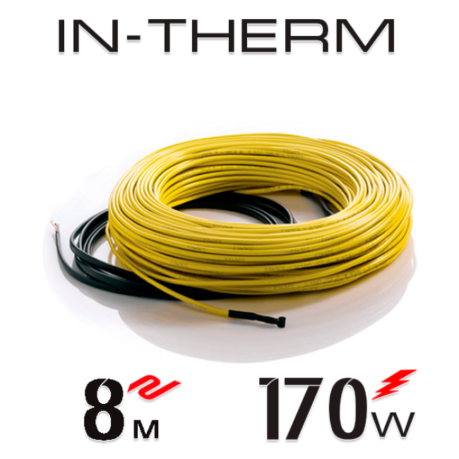 Нагревательный кабель  In-Therm 20 Вт - 8 м