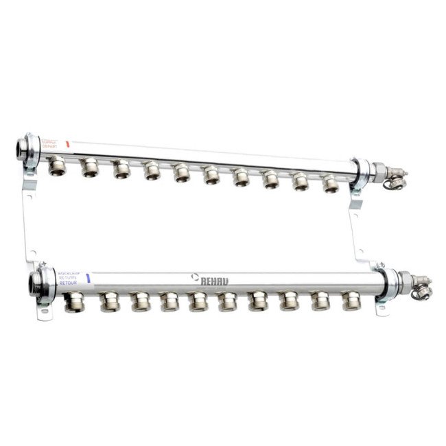 Колектор Rehau HLV 10 контурів сталевий