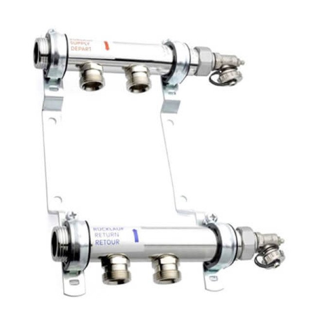 Колектор Rehau HLV 2 контури сталевий
