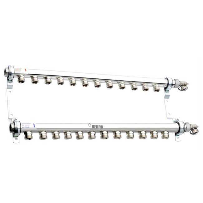 Колектор Rehau HLV 12 контурів сталевий