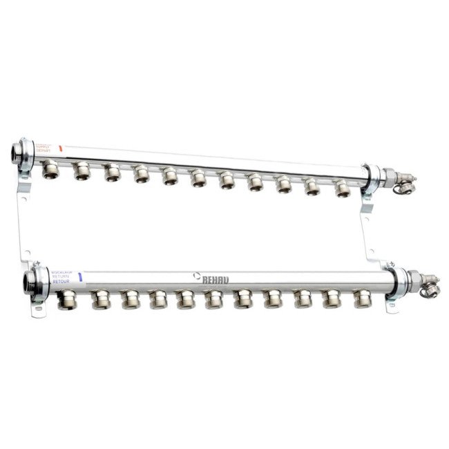 Колектор Rehau HLV 11 контурів сталевий