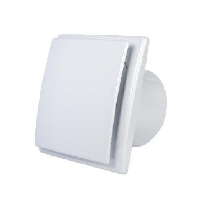 Вытяжной вентилятор для ванной ОК 100, 100 м³/ч, белый, с обратным клапаном
