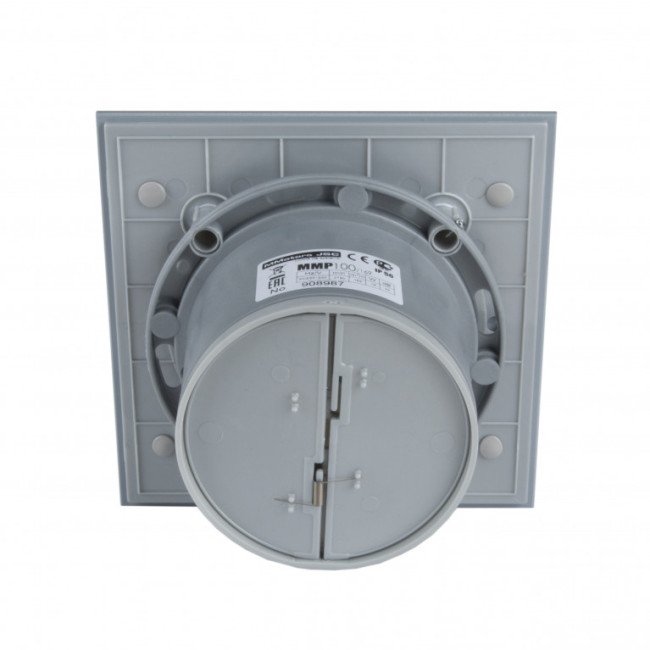 Дизайнерський витяжний вентилятор для ванної MMP 100, 169 м3/год, Скло, світло-сірий 2