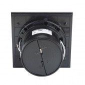 Дизайнерский вытяжной вентилятор для ванной MMP 100, 105 м3/ч, стекло, черный гланец, с таймером и датчиком влажности. Дизайнерский вытяжной вентилятор для ванной MMP 100, 105 м3/ч, стекло, черный гланец, с таймером и датчиком влажности.