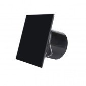 Дизайнерский вытяжной вентилятор для ванной MMP 100, 105 м3/ч, стекло, черный гланец, с таймером и датчиком влажности. Дизайнерский вытяжной вентилятор для ванной MMP 100, 105 м3/ч, стекло, черный гланец, с таймером и датчиком влажности.