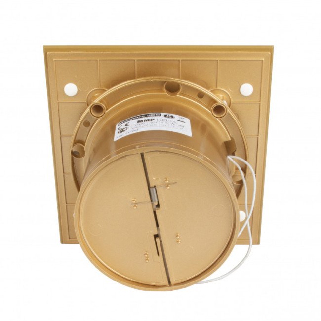 Дизайнерський витяжний вентилятор для ванної MMP 100, 105 м3/год, скло, золото 2