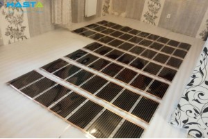 Монтаж інфрачервоної плівки для електричної теплої підлоги