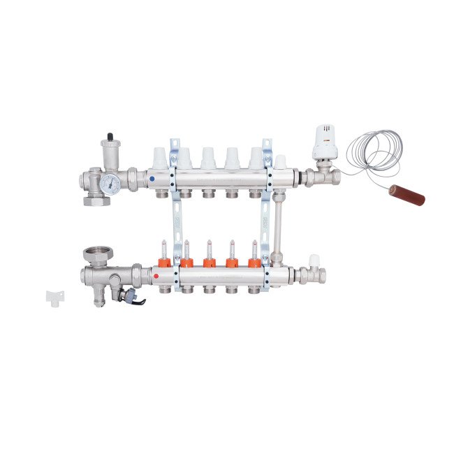 Колекторна група Icma 3/4" 5 виходів, з витратоміром №A2K013 Колекторна група Icma 3/4" 5 виходів, з витратоміром №A2K013