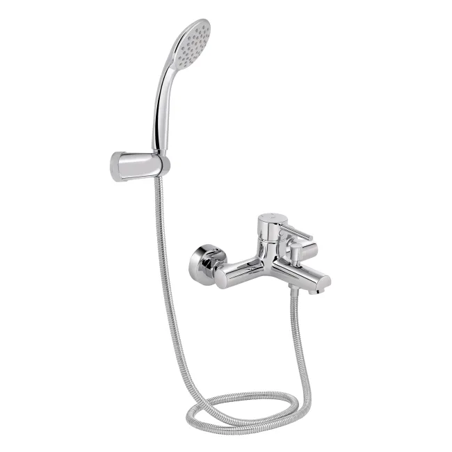 Змішувач для ванни Qtap Spring (з душовим гарнітуром) QTSPRCRM006 Chrome Змішувач для ванни Qtap Spring (з душовим гарнітуром) QTSPRCRM006 Chrome