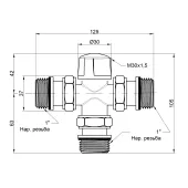 Зонний вентиль Icma 1"х3 №301