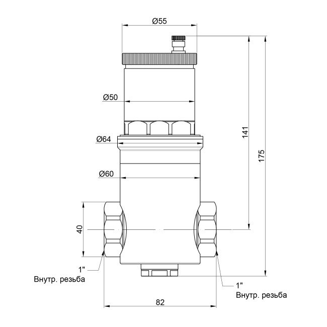 Дегазатор Icma 1" №740 2
