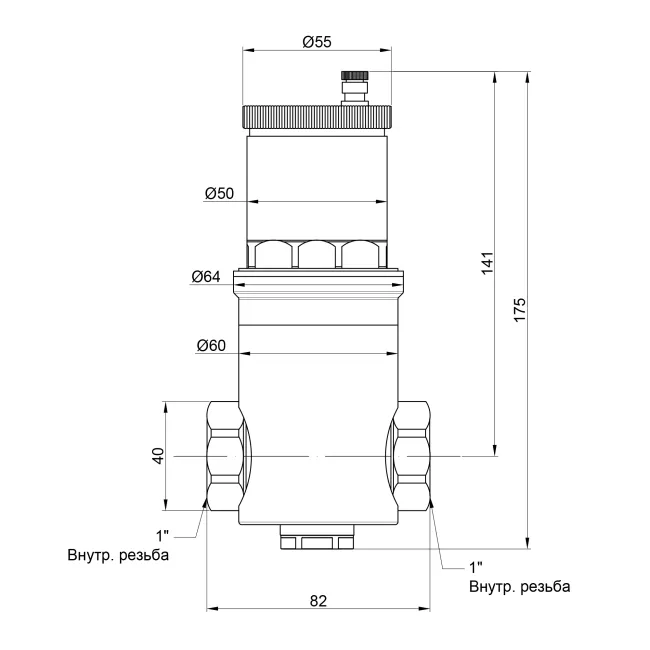 Дегазатор Icma 1" №740