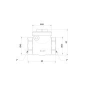 Запірний клапан Icma 1" №51 Запірний клапан Icma 1" №51