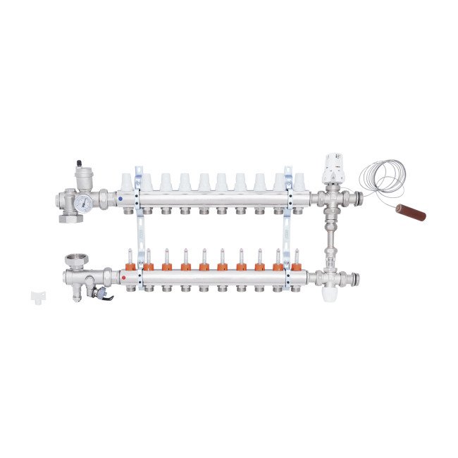 Колекторна група Icma 1" 10 виходів, з витратоміром №K0111