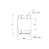 Зворотний клапан SD Forte 1" 1/4 EURO SF247W32