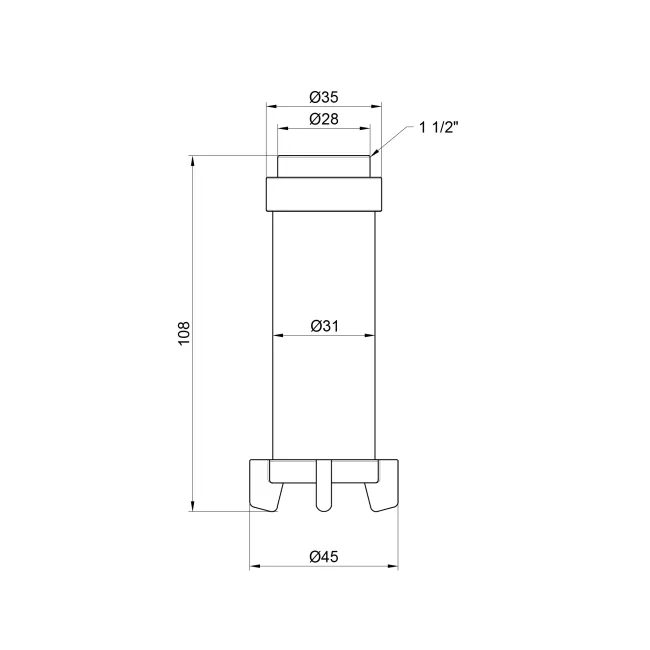 Фільтруючий картридж Icma для фільтрів 1" 1/2х2" №752 2 Фільтруючий картридж Icma для фільтрів 1" 1/2х2" №752 2