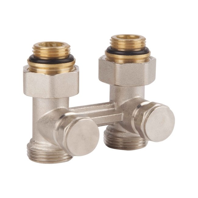 Кран буксовий SD Forte 3/4"х1/2" для радіатора нижній SF253W15 Кран буксовий SD Forte 3/4"х1/2" для радіатора нижній SF253W15