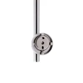 Стійка універсальна Qtap Sprha 700 мм округла з полицею QT003 Chrome