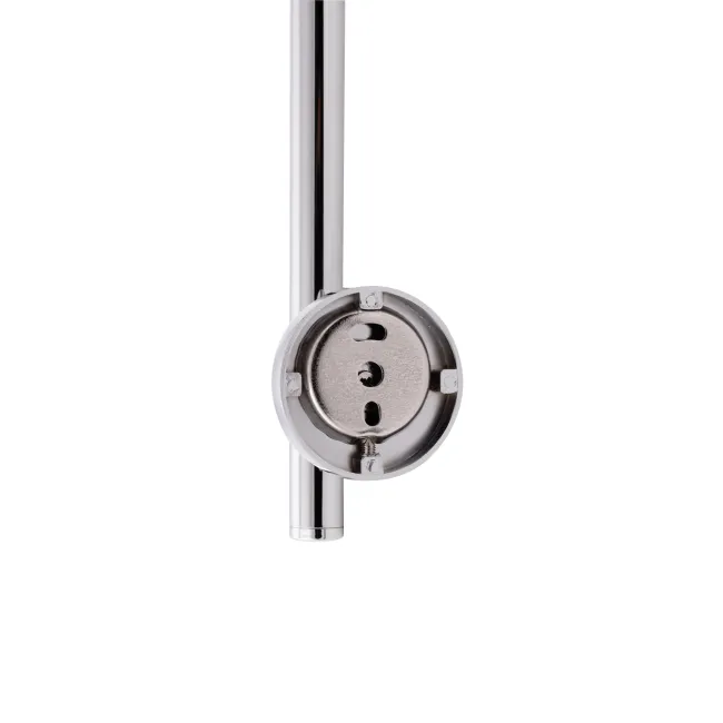 Стійка універсальна Qtap Sprha 700 мм округла з полицею QT003 Chrome