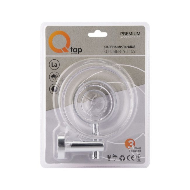 Мильниця Qtap Liberty настінна QTLIBCRM1159 Chrome Мильниця Qtap Liberty настінна QTLIBCRM1159 Chrome