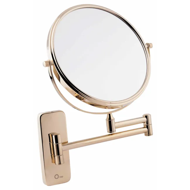 Косметичне дзеркало Qtap Liberty настінне D 200 мм QTLIBORO1147 Gold Косметичне дзеркало Qtap Liberty настінне D 200 мм QTLIBORO1147 Gold