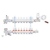 Колекторна група Icma 3/4" 8 виходів, з витратоміром №A3K013 Колекторна група Icma 3/4" 8 виходів, з витратоміром №A3K013