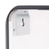 Дзеркало Qtap Mideya (DC-F911) 500х800 з LED-підсвічуванням Touch, з антизапотіванням, з годинником, димером, рег. яскравості QT2078F911W