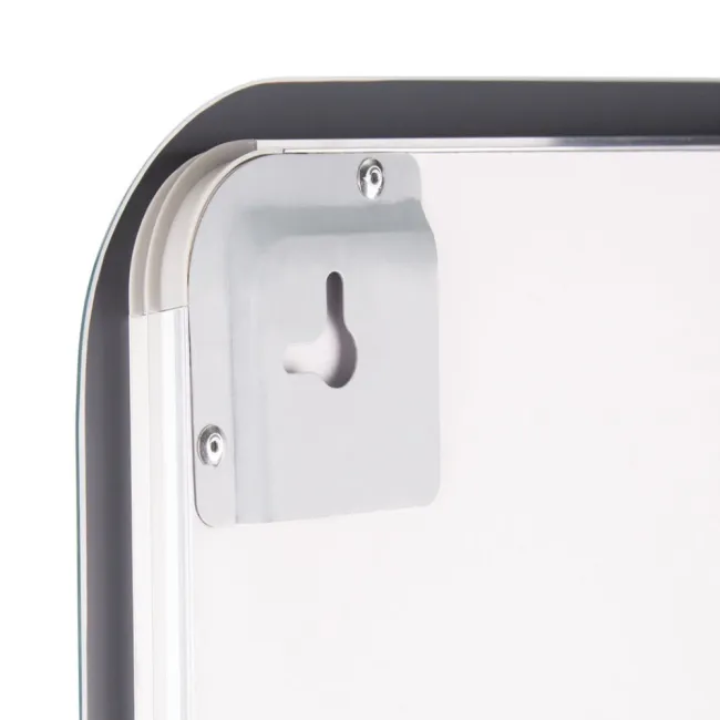 Дзеркало Qtap Mideya (DC-F911) 500х800 з LED-підсвічуванням Touch, з антизапотіванням, з годинником, димером, рег. яскравості QT2078F911W