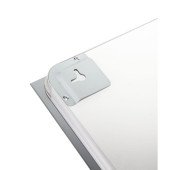 Дзеркало Qtap Mideya (DC-F937) 600х800 з LED-підсвічуванням Touch, з антизапотіванням, з годинником, димером, рег. яскравості QT2078F937W