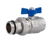 Кран кульовий "Американка" Icma Blue 1" з антипротіканням прямий №215 Кран кульовий "Американка" Icma Blue 1" з антипротіканням прямий №215