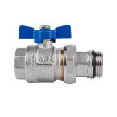 Кран кульовий "Американка" Icma Blue 1" з антипротіканням прямий №215 Кран кульовий "Американка" Icma Blue 1" з антипротіканням прямий №215