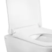 Унітаз підвісний Qtap Tern безобідковий з сідінням Soft-close QT1733052ERW