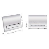 Панель змиву для унітаза Qtap Nest QT0111M08381CRM