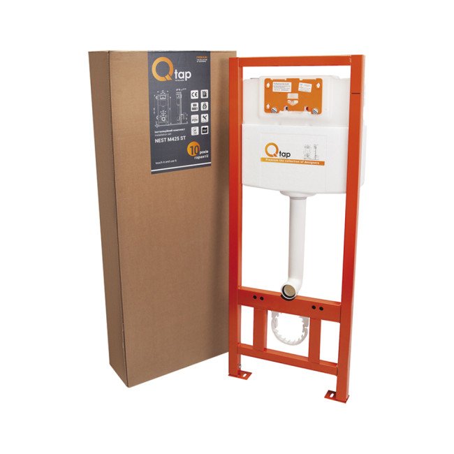 Набір інсталяція 4 в 1 Qtap Nest ST з лінійною панеллю змиву QT0133M425M08V1091MB Набір інсталяція 4 в 1 Qtap Nest ST з лінійною панеллю змиву QT0133M425M08V1091MB